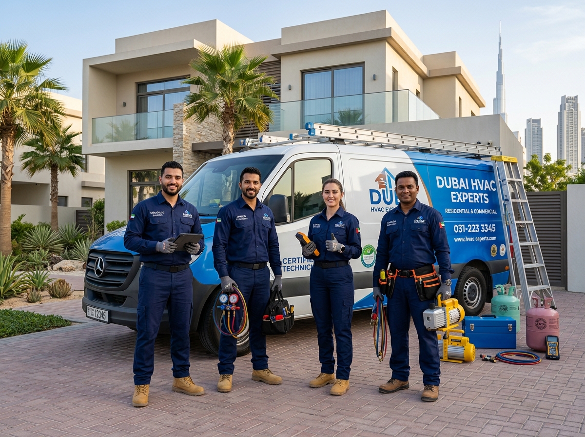 AirCare Dubai Certified Engineering Fleet and Service Van in Dubai