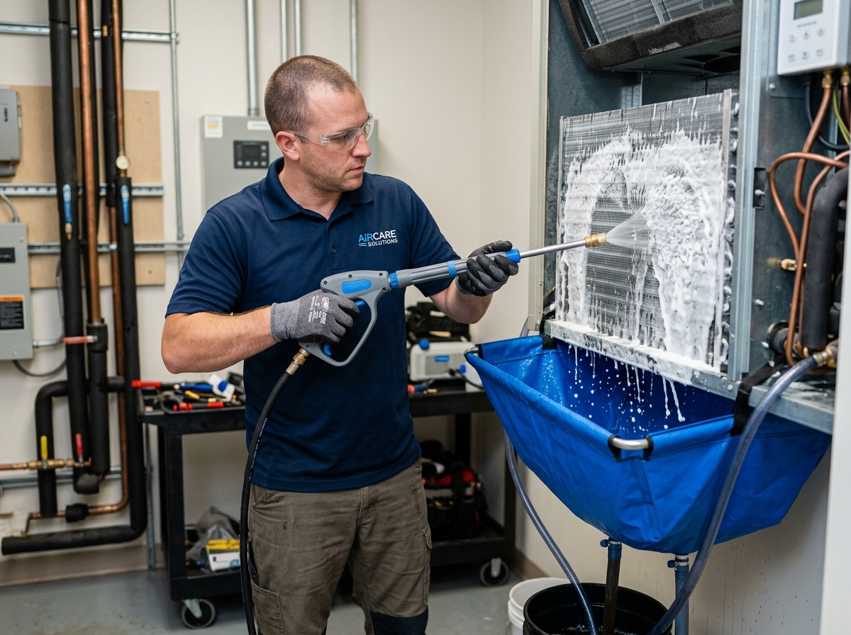 AirCare Dubai Hydro-Pressure Coil Cleaning